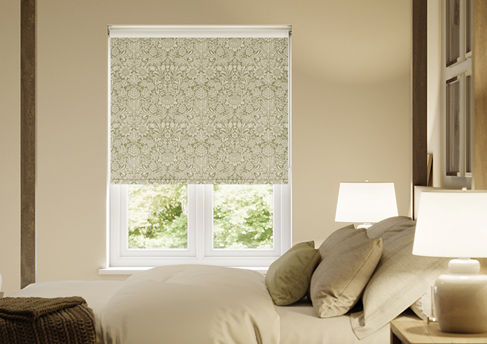 William Morris At Home Sunflower, Artichoke - Roller Blind - Image 3